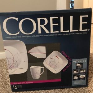 16 piece glass dinnerware set